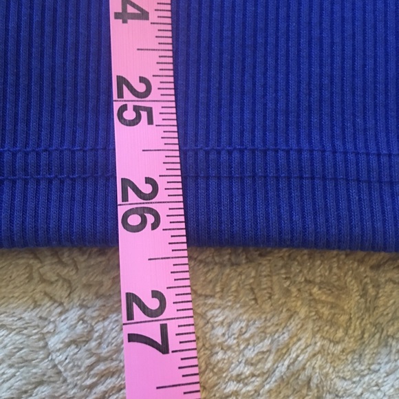 PS Casual blue ribbed short sleeve top Size 1X - Picture 6 of 8